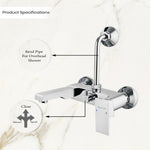 Load image into Gallery viewer, Cubix 2 in 1 Single Lever Wall Mixer Tap - by Specule
