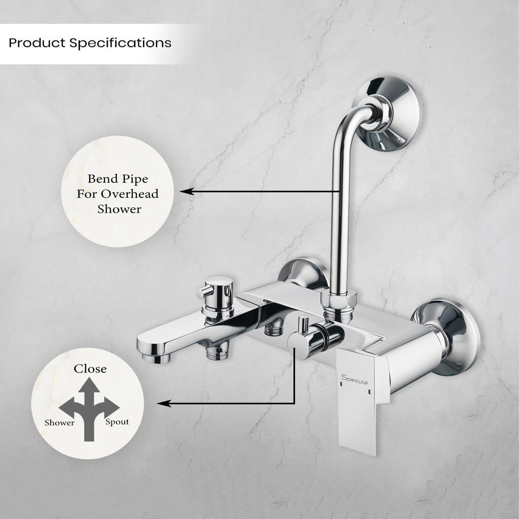 Cubix 3 in 1 Single Lever Wall Mixer Tap - by Specule
