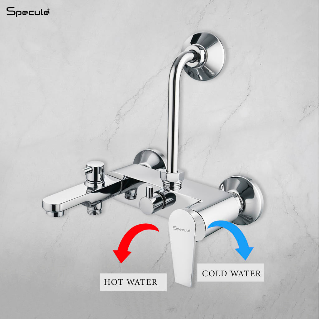 Nyra 3 in 1 Single Lever Wall Mixer Tap - by Specule