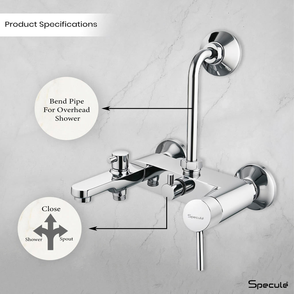Flora 3 in 1 Single Lever Wall Mixer Tap - by Specule – Specule.in