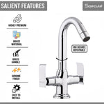 Load image into Gallery viewer, Lyric Center Hole Wash Basin Mixer Tap with Swivel Spout - by Specule
