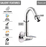 Load image into Gallery viewer, Candy Sink cock Round Swivel Spout Brass (12 inches)- by Specule
