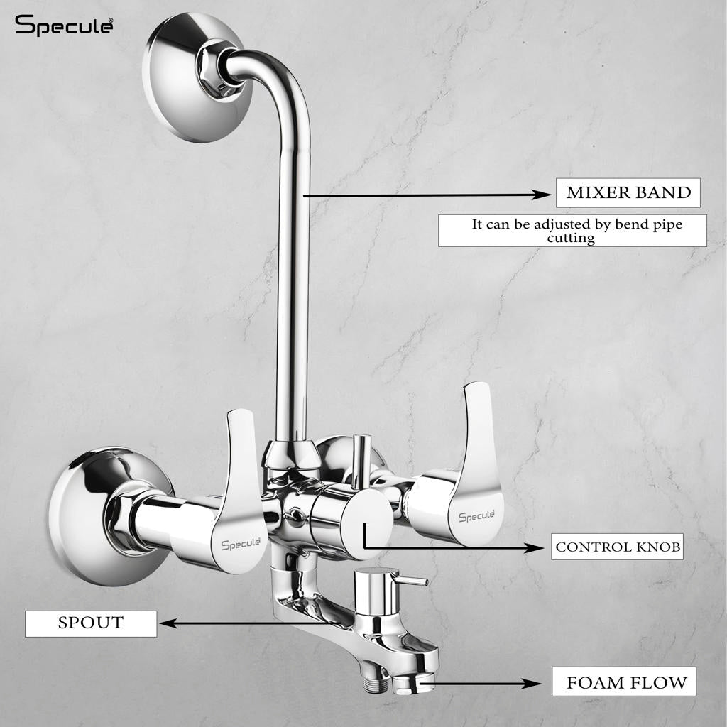 Topaz 3-in-1 Wall Mixer Tap – by Specule