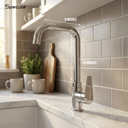 Nyra Deck-mount Kitchen Sink Tap with Large J Type Swivel Spout (18