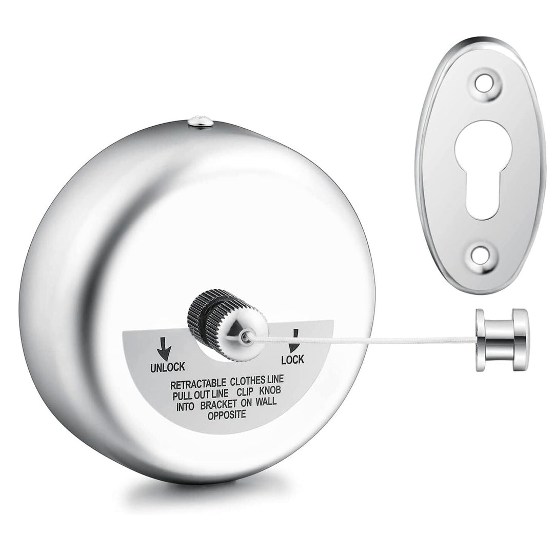 Stainless Steel Retractable 9.2 Feets Cloth Line (Chrome) - by Specule