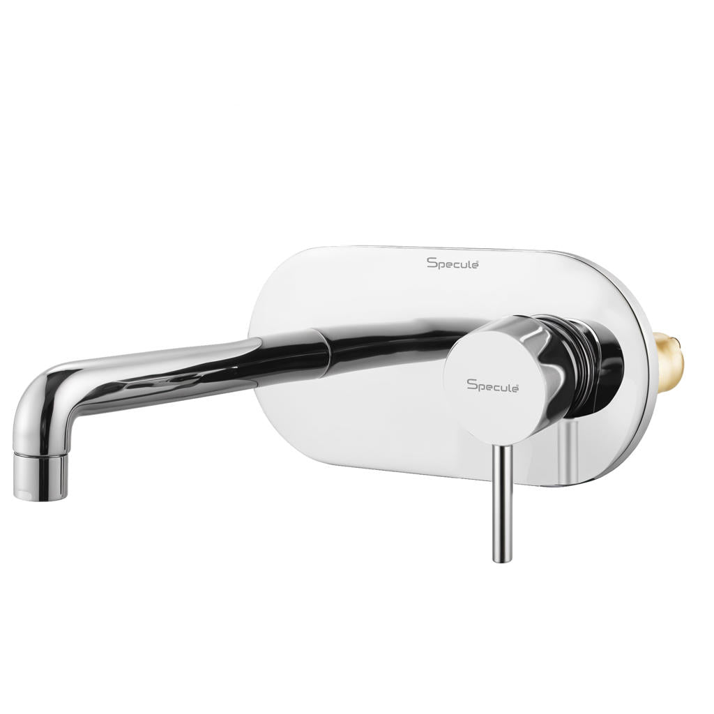 Flora Single Lever Wall-mount Wash Basin Mixer Tap (Complete Set) - by Specule