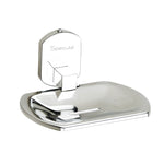 Load image into Gallery viewer, Creta Stainless Steel and frosted Glass Soap Dish - by Specule
