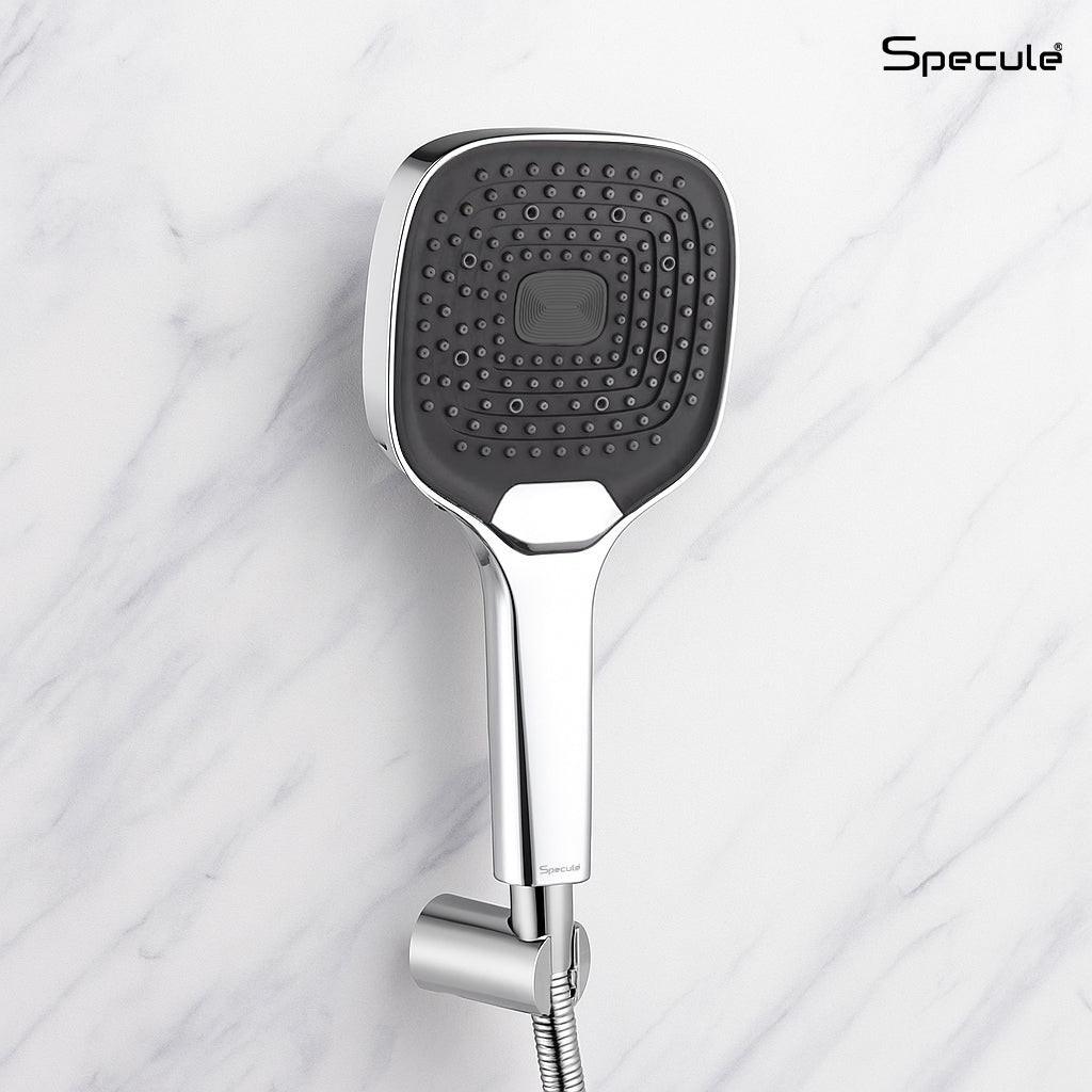 Apex Triple Flow ABS Hand Shower with 1.5 Meter 304-grade SS Hose & Hook