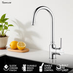 Load image into Gallery viewer, Flora Single Lever Deck-mount Kitchen Sink Mixer Tap with Swivel Spout (18 Inches) - by Specule
