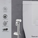Load image into Gallery viewer, Ornamix Chrome Health Faucet with Dual Flow and 1 Meter 304-Grade SS Hose &amp; Hook

