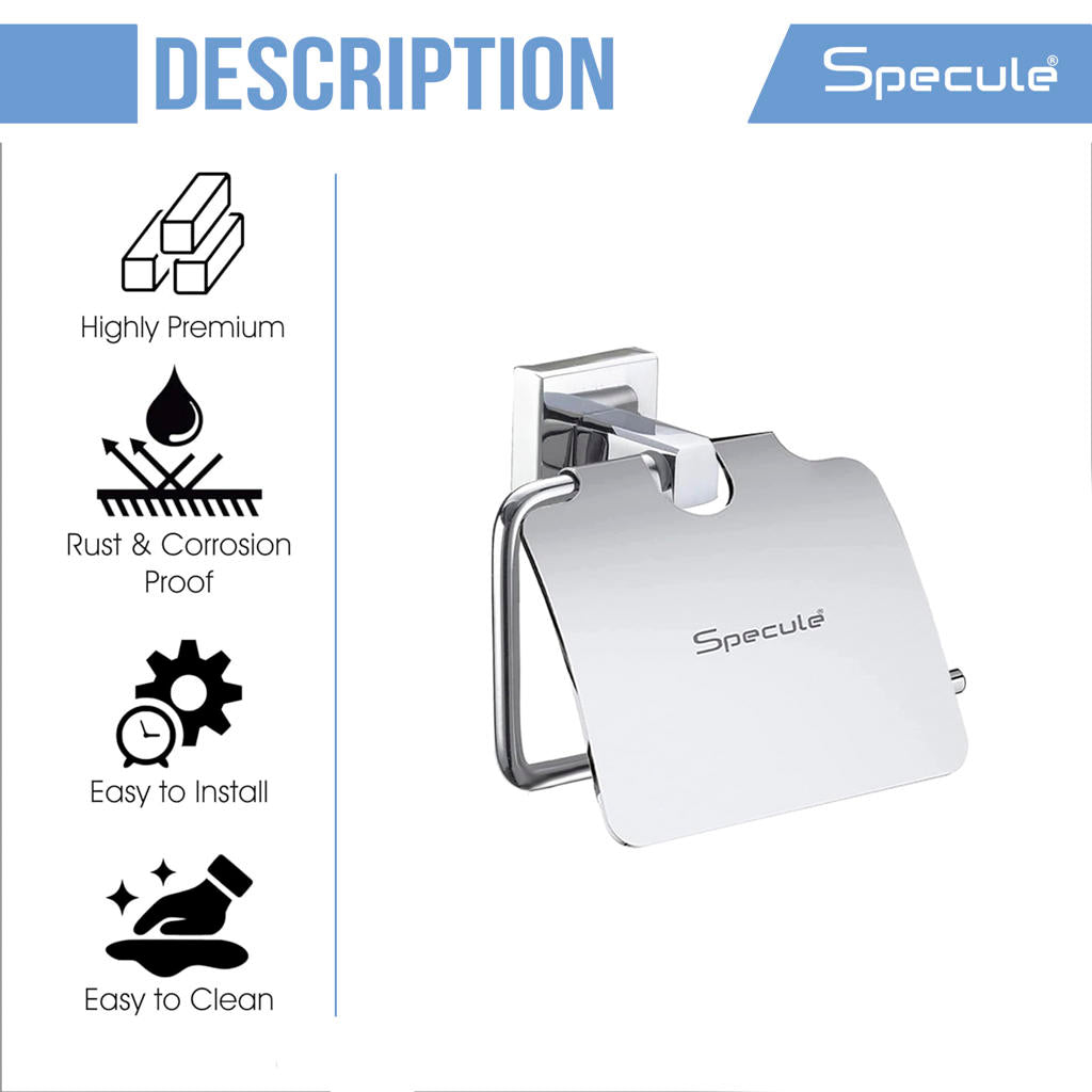 Square Stainless Steel Toilet Paper Holder - by Specule