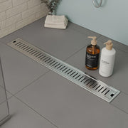 Linear Shower Drain Channel 16x4 Inch with Cockroach Trap (304 Grade Stainless Steel) – by Specule