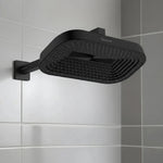 Load image into Gallery viewer, Specule Drench matte black shower head rain 9 x 6 inch