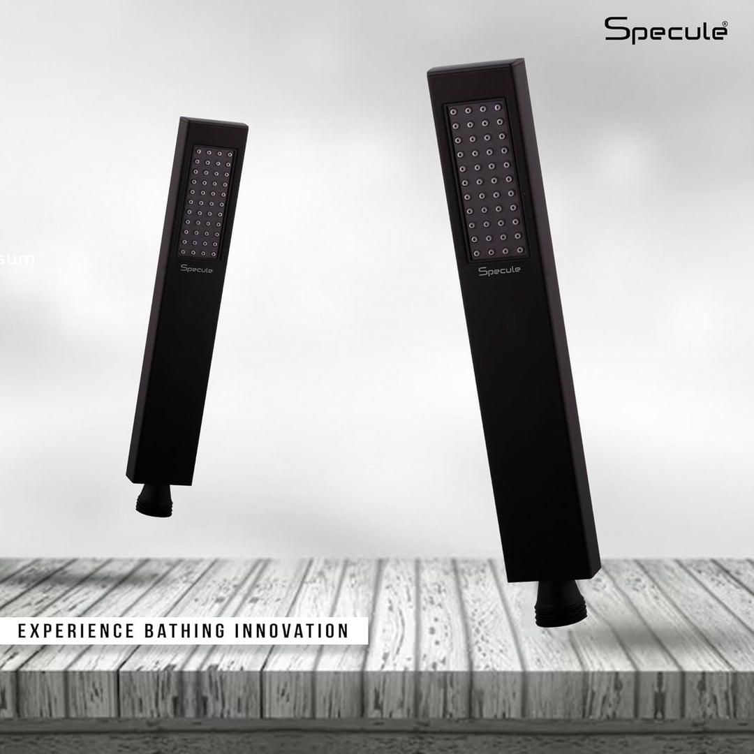 Matte Black High-Flow Shower Diverter Set with Hand Shower – by Specule