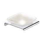Load image into Gallery viewer, Stellar Stainless Steel and frosted Glass Soap Dish (Chrome) - by Specule
