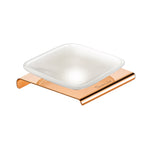Load image into Gallery viewer, Stellar Stainless Steel and frosted Glass Soap Dish (Rosegold) - by Specule
