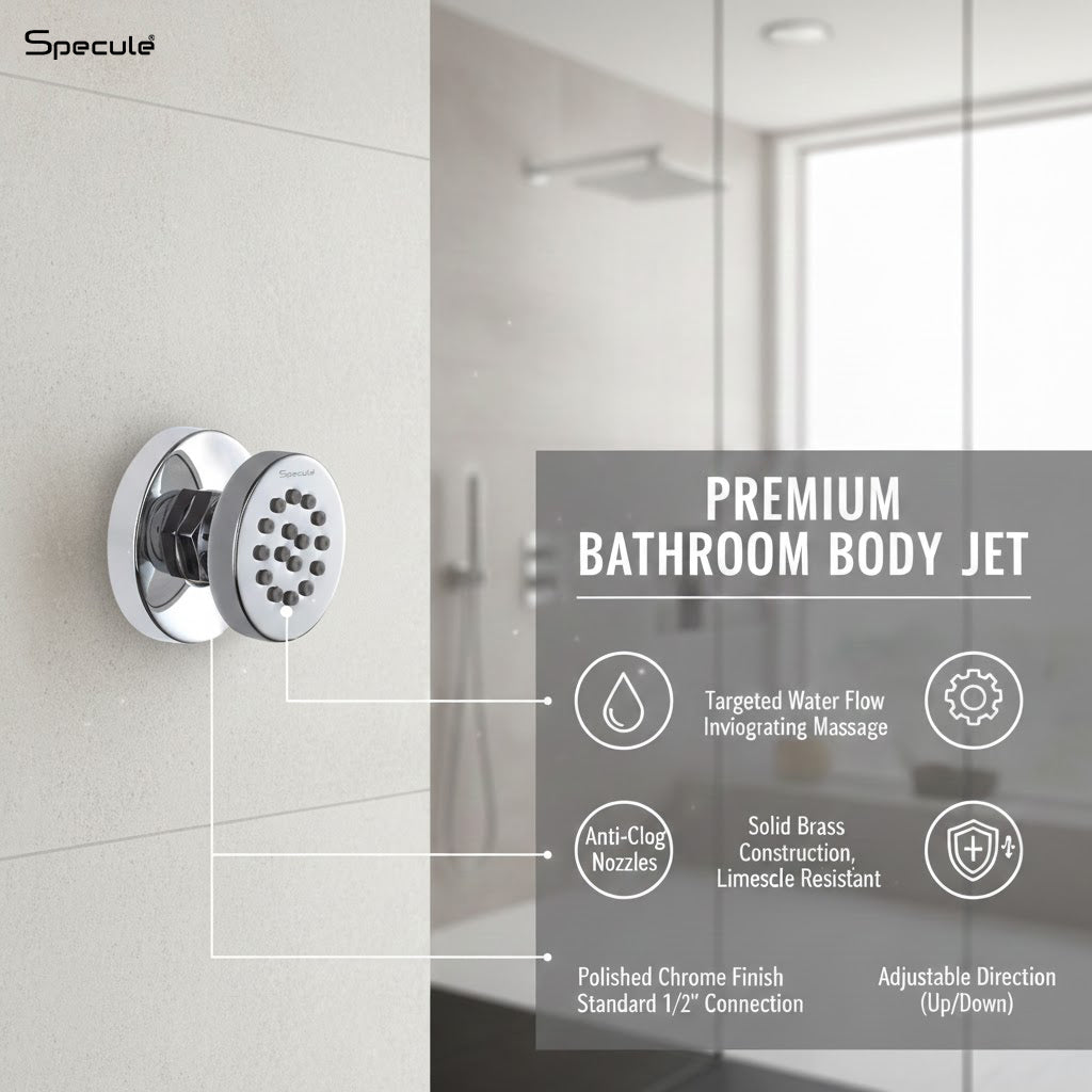 Round Wall Mounted Adjustable Body Jet – by Specule